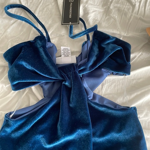 NWT  Velvet Side Cutout Bodysuit - Picture 2 of 2